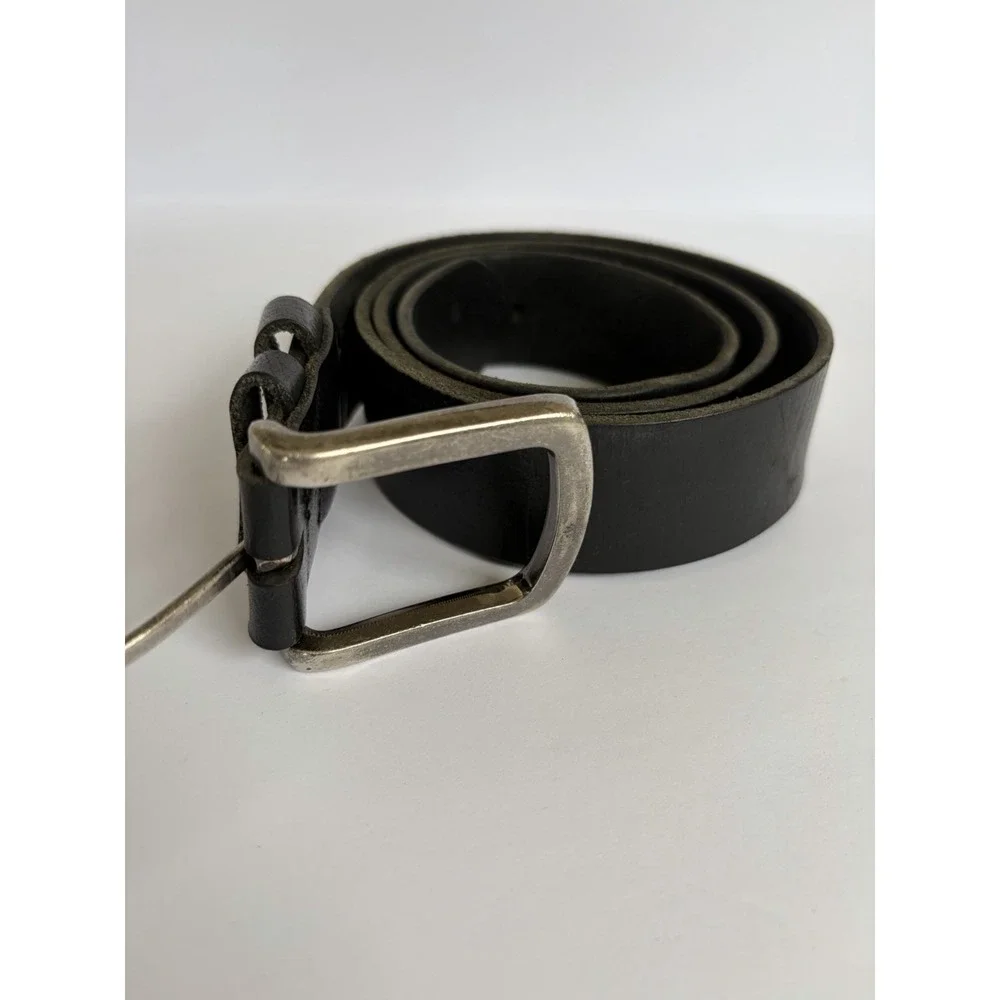 Black Full-Grain Leather Belt Size Made In India Men's 2 Inch‎